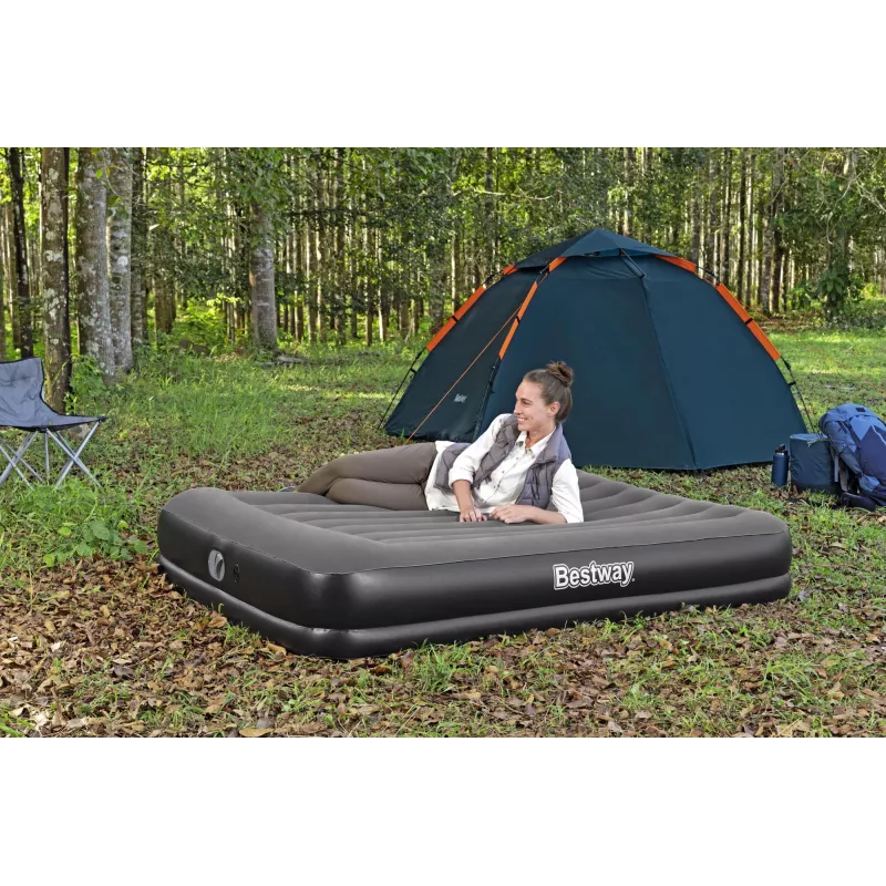 Pripučiamas čiužinys Bestway Tritech Queen su įmontuotu USB siurbliu 2,03 m x 1,52 m x 36 cm