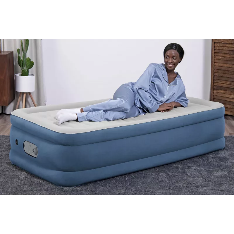 Bestway AlwayzAire Dvivietis pripučiamas čiužinys su įmontuotu dvigubu siurbliu 1,91 m x 97 cm x 46 cm