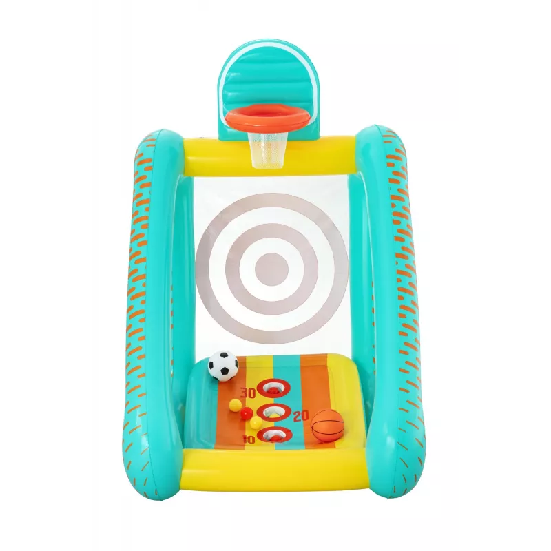 Bestway Perfect Aim 3 viename pripučiamas kiemo žaidimų centras, 5 metai, PVC, įvairiaspalvis