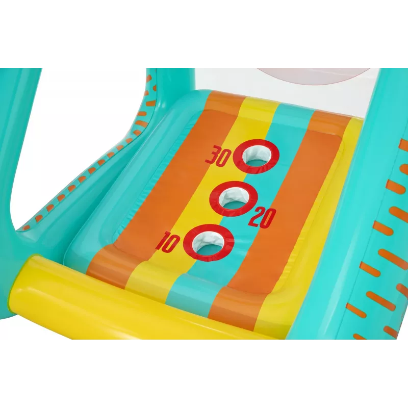 Bestway Perfect Aim 3 viename pripučiamas kiemo žaidimų centras, 5 metai, PVC, įvairiaspalvis