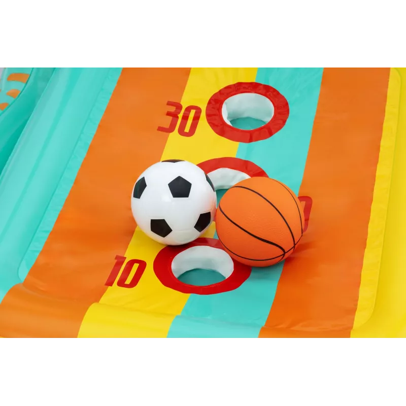 Bestway Perfect Aim 3 viename pripučiamas kiemo žaidimų centras, 5 metai, PVC, įvairiaspalvis