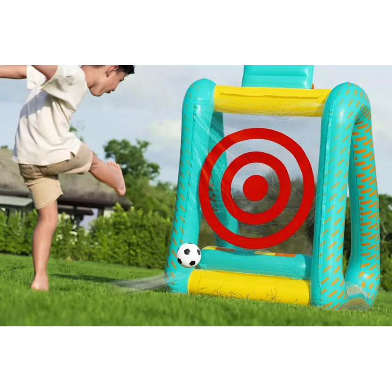 Bestway Perfect Aim 3 viename pripučiamas kiemo žaidimų centras, 5 metai, PVC, įvairiaspalvis
