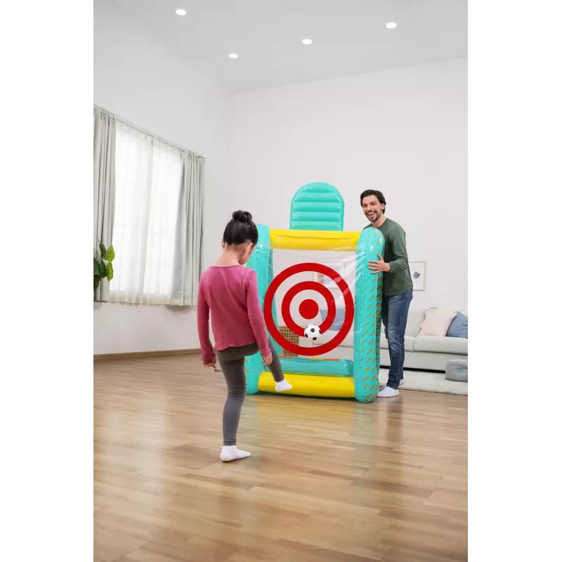 Bestway Perfect Aim 3 viename pripučiamas kiemo žaidimų centras, 5 metai, PVC, įvairiaspalvis