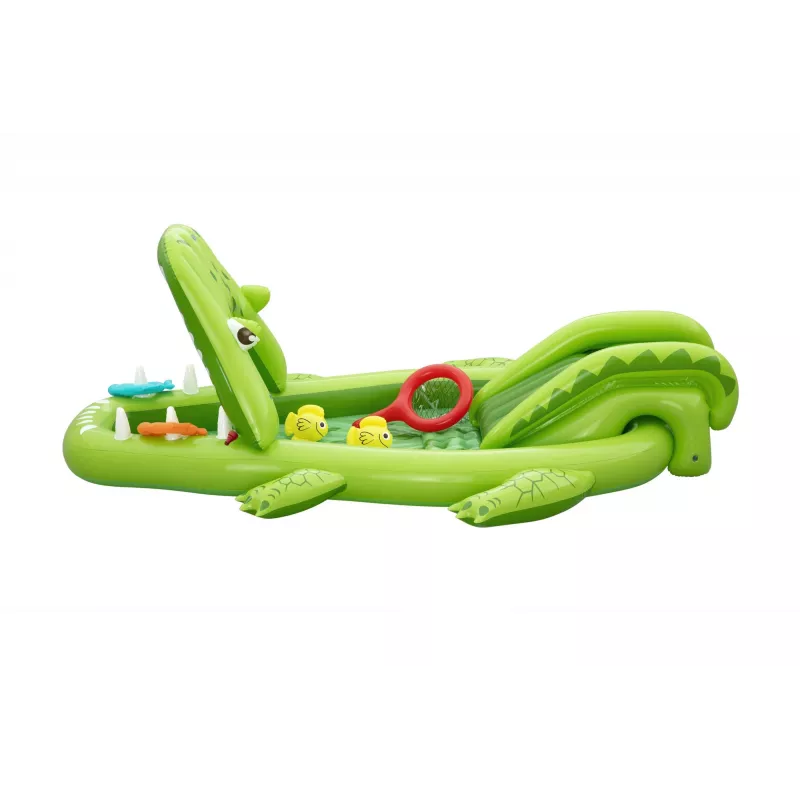 Bestway Later Gator pripučiamas vandens žaidimų centras ir baseinas vaikams 2,34 m x 1,63 m x 87 cm