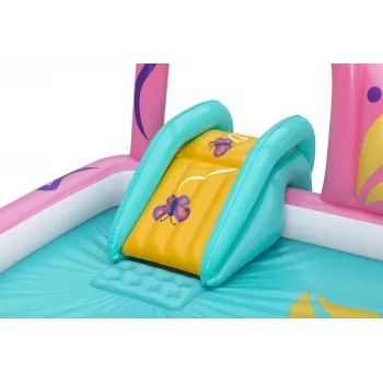Bestway Butterfly Wonder pripučiamas vandens žaidimų centras su baseinu 1.80 m x 1.80 m x 1.17 m