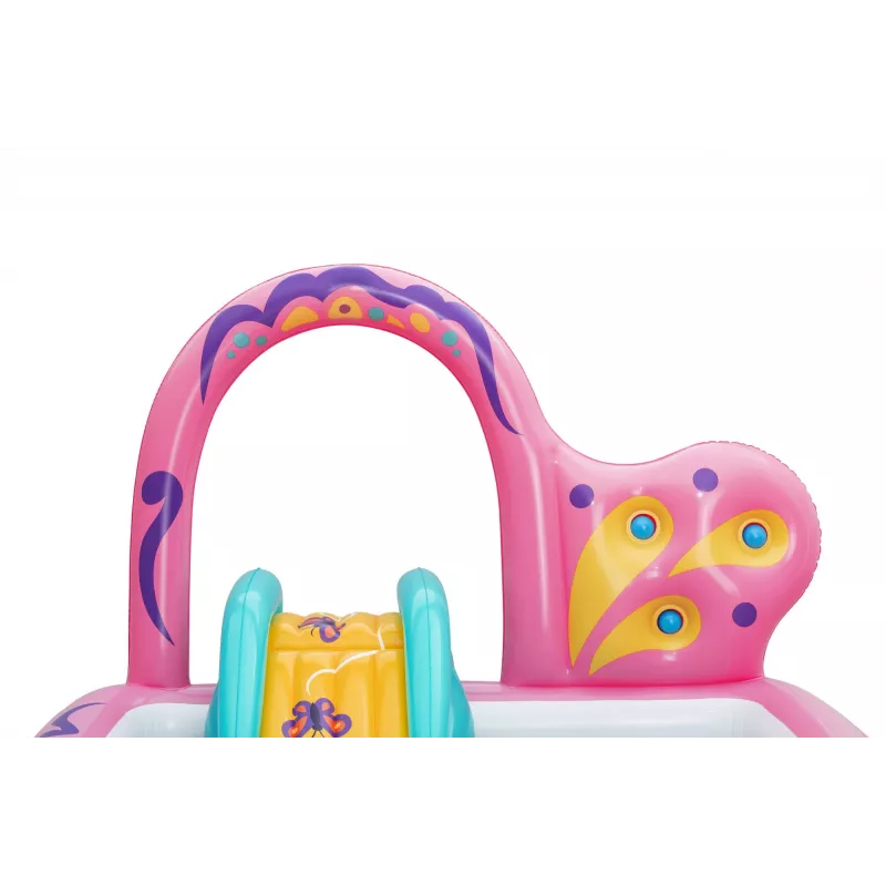 Bestway Butterfly Wonder pripučiamas vandens žaidimų centras su baseinu 1.80 m x 1.80 m x 1.17 m