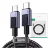 USB-C laidas Ugreen 45068 2 m, 240 W, juodai pilkas