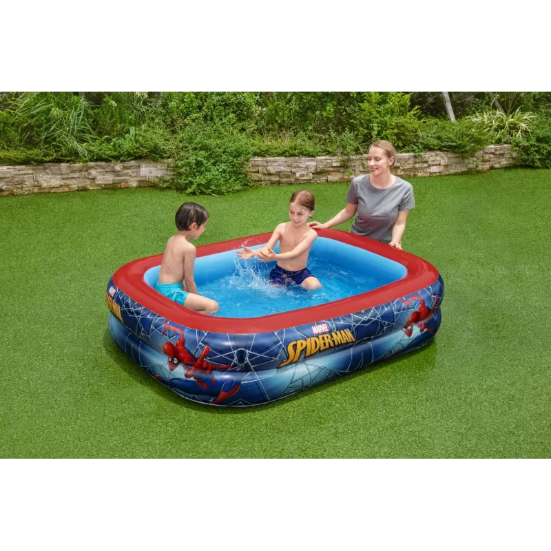 Bestway Play Pool, pripučiamas baseinas, 450 L, stačiakampis, 6 metai, Spider-Man, vinilas