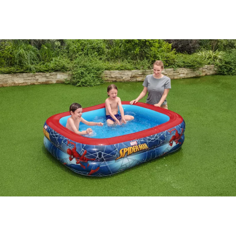 Bestway Play Pool, pripučiamas baseinas, 450 L, stačiakampis, 6 metai, Spider-Man, vinilas