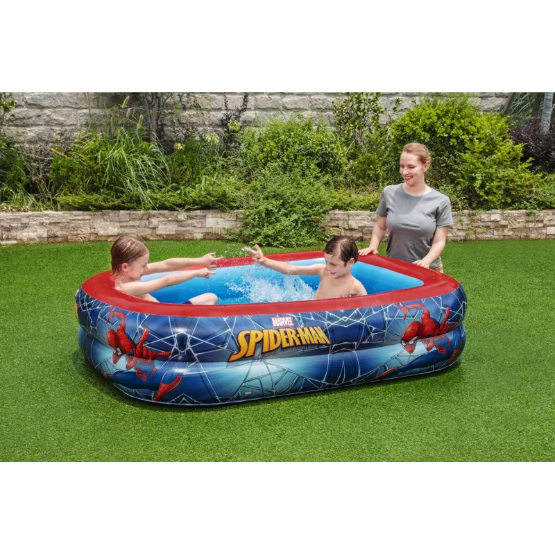 Bestway Play Pool, pripučiamas baseinas, 450 L, stačiakampis, 6 metai, Spider-Man, vinilas
