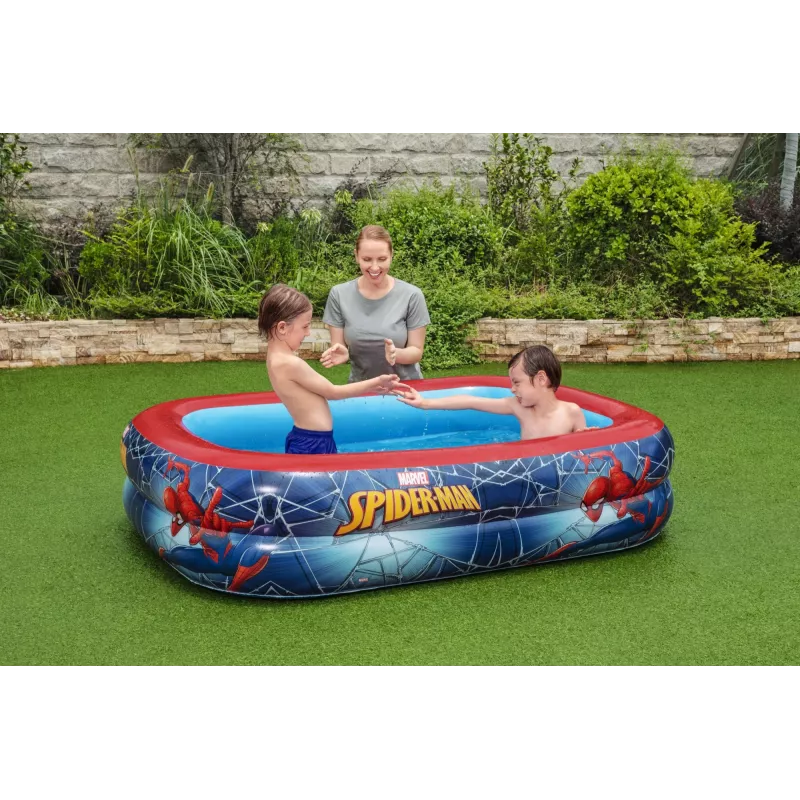 Bestway Play Pool, pripučiamas baseinas, 450 L, stačiakampis, 6 metai, Spider-Man, vinilas