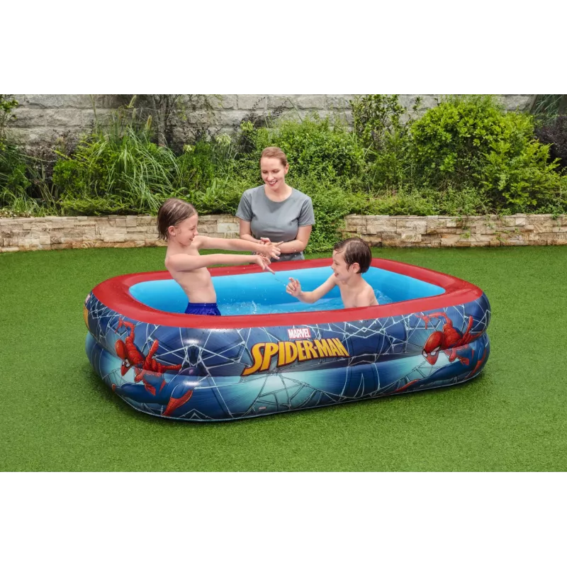 Bestway Play Pool, pripučiamas baseinas, 450 L, stačiakampis, 6 metai, Spider-Man, vinilas