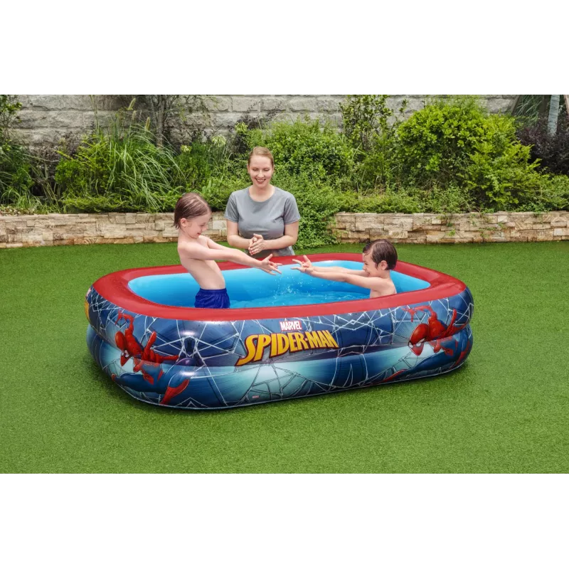 Bestway Play Pool, pripučiamas baseinas, 450 L, stačiakampis, 6 metai, Spider-Man, vinilas
