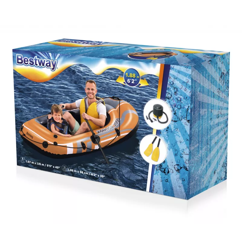 Bestway HYDRO-FORCE pripučiama valtis su irklais ir kojiniu siurbliu