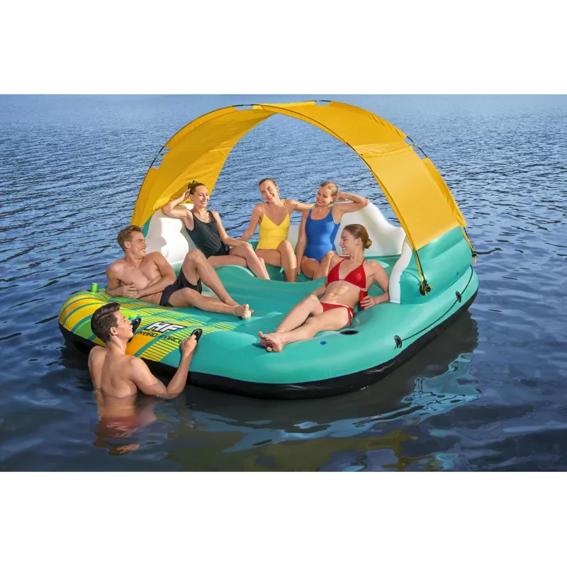 Bestway Hydro-Force 9'10 inch x 9' / 3,00 m x 2,75 m Sunny Lounge Island – plūduriuojanti sala