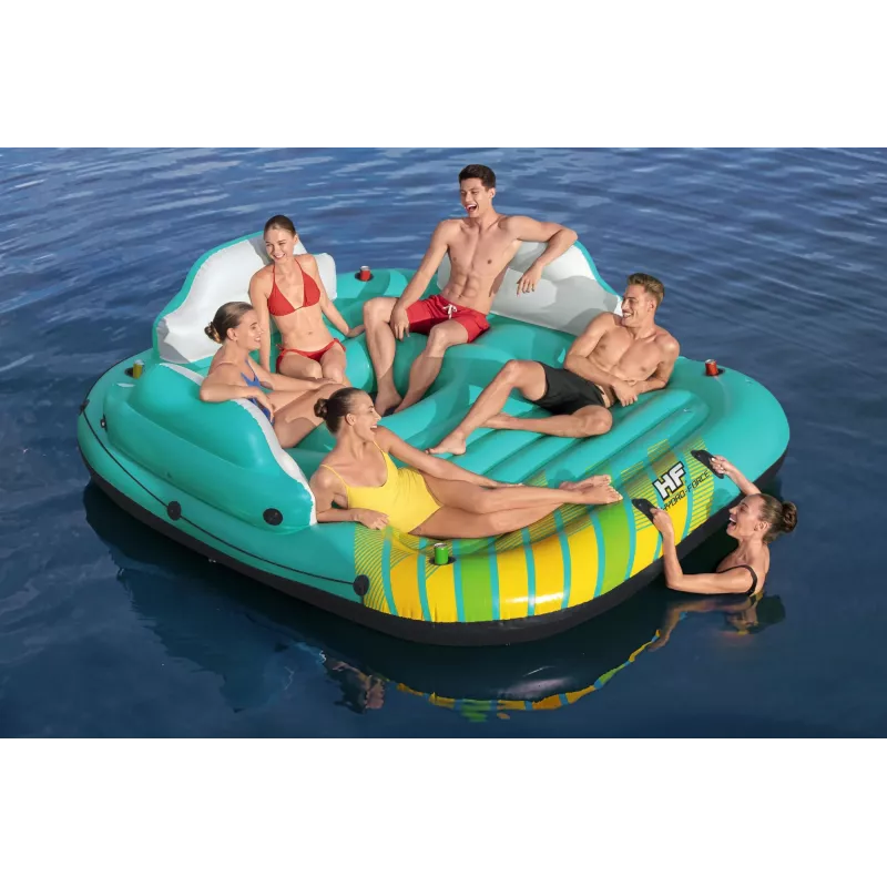 Bestway Hydro-Force 9'10 inch x 9' / 3,00 m x 2,75 m Sunny Lounge Island – plūduriuojanti sala