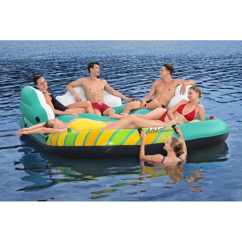 Bestway Hydro-Force 9'10 inch x 9' / 3,00 m x 2,75 m Sunny Lounge Island – plūduriuojanti sala