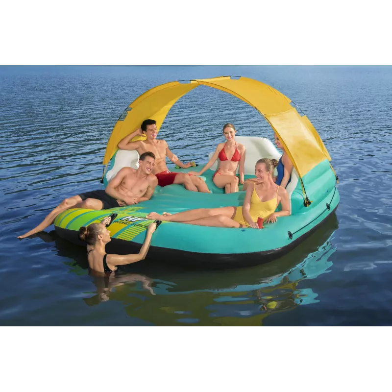 Bestway Hydro-Force 9'10 inch x 9' / 3,00 m x 2,75 m Sunny Lounge Island – plūduriuojanti sala