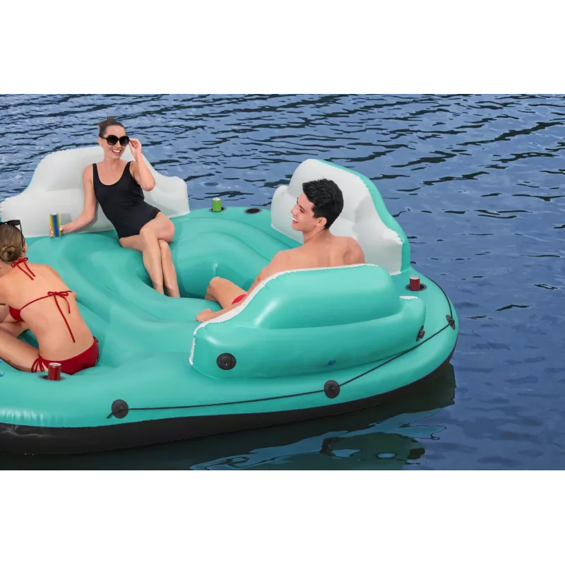 Bestway Hydro-Force 9'10 inch x 9' / 3,00 m x 2,75 m Sunny Lounge Island – plūduriuojanti sala