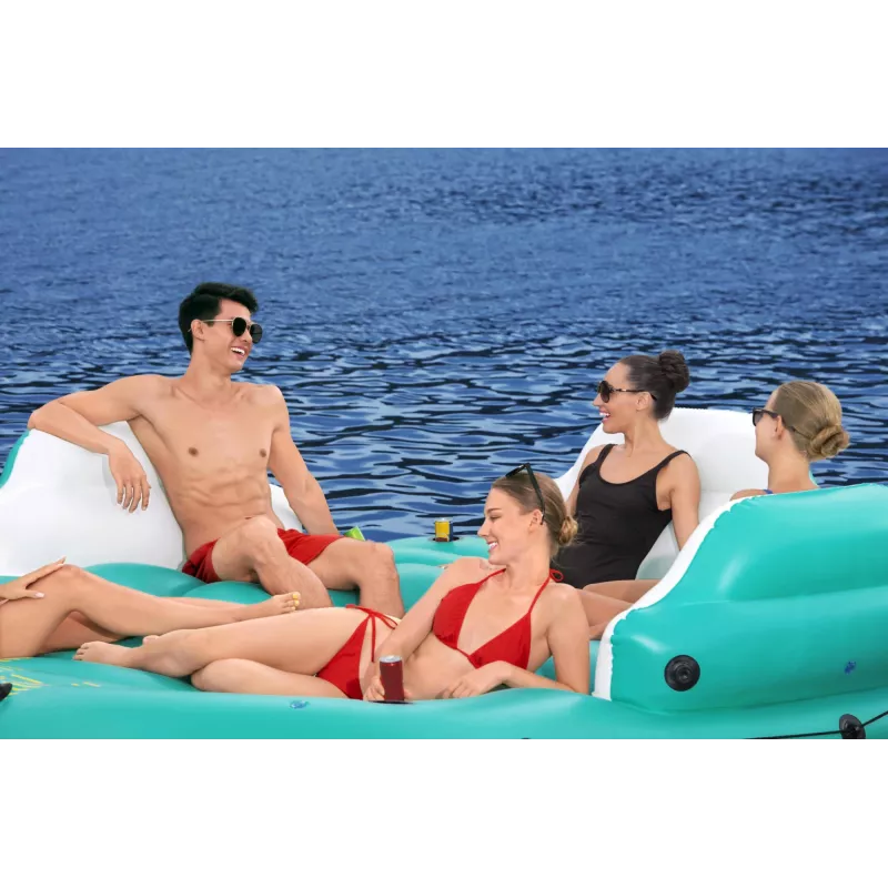 Bestway Hydro-Force 9'10 inch x 9' / 3,00 m x 2,75 m Sunny Lounge Island – plūduriuojanti sala