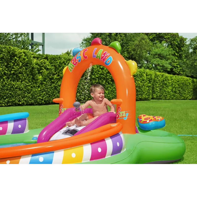 Bestway 9'8 inch x 6'3 inch x 54 inch / 2,95 m x 1,90 m x 1,37 m Sing 'n Splash pripučiamas žaidimų centras