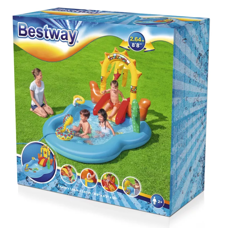 Pripučiamas žaidimų centras Bestway Wild West 2.64m x 1.88m x 1.40m