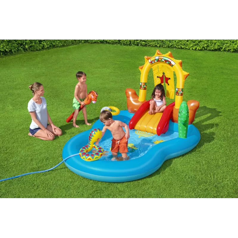 Pripučiamas žaidimų centras Bestway Wild West 2.64m x 1.88m x 1.40m