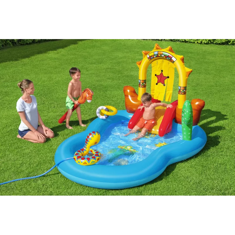 Pripučiamas žaidimų centras Bestway Wild West 2.64m x 1.88m x 1.40m