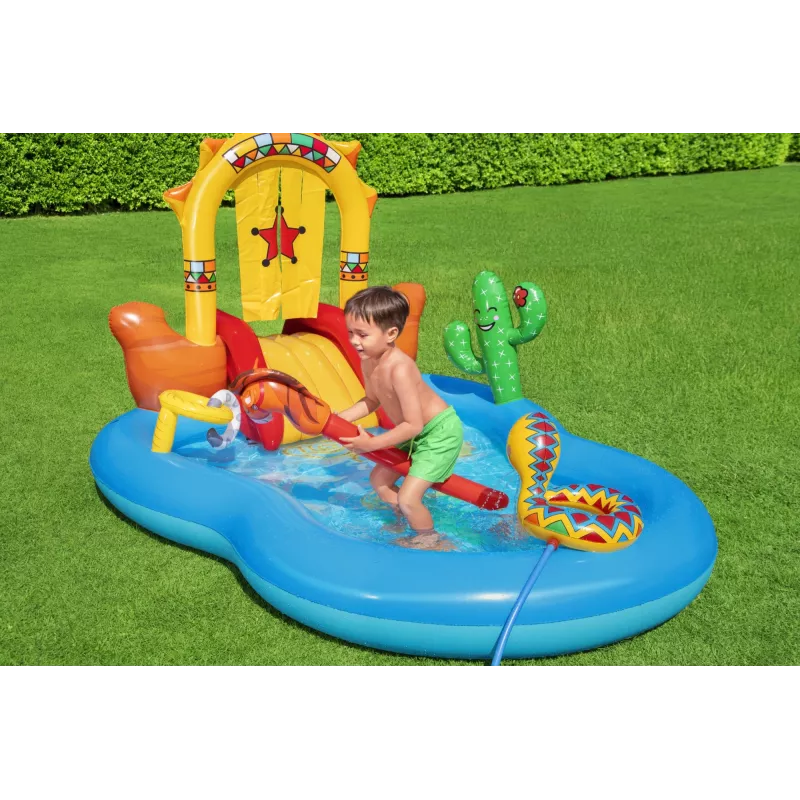 Pripučiamas žaidimų centras Bestway Wild West 2.64m x 1.88m x 1.40m