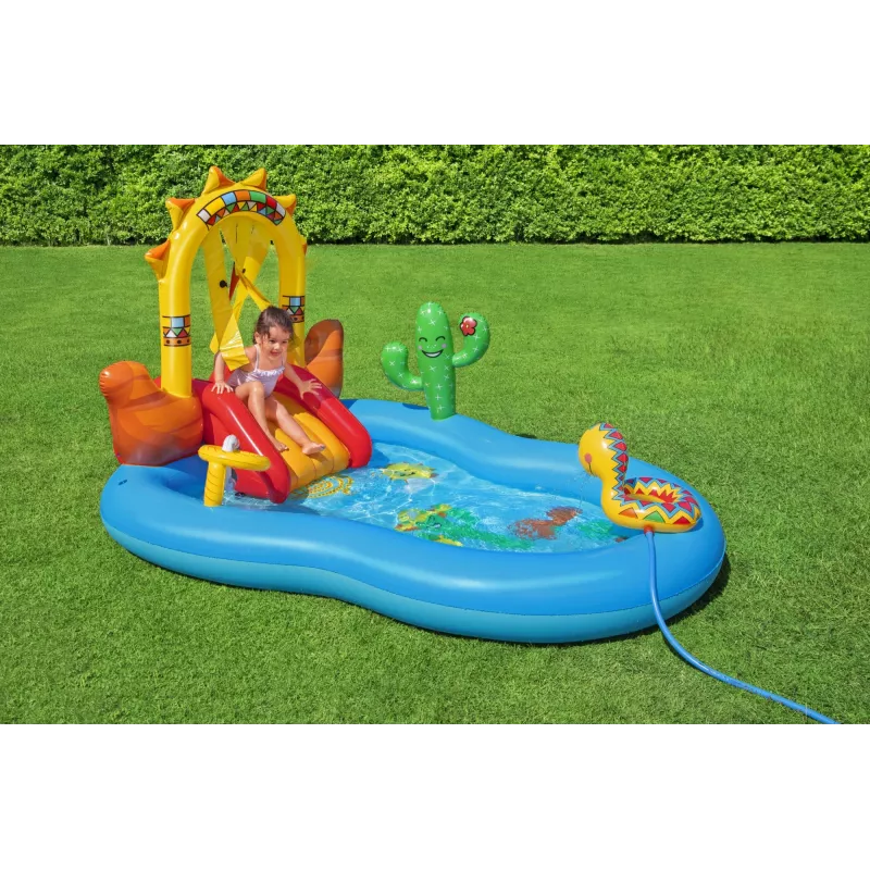 Pripučiamas žaidimų centras Bestway Wild West 2.64m x 1.88m x 1.40m