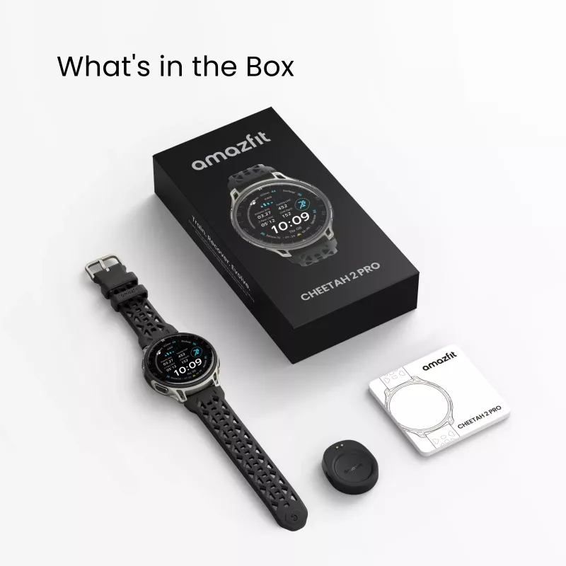 Amazfit Cheetah 2 Pro 3.35 cm (1.32 colio) AMOLED 48 mm Skaitmeninis 466 x 466 pikselių Liečiamas ekranas Titanas Wi-Fi