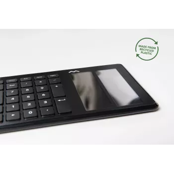 Mousetrapper Type klaviatūra QWERTY Nordic USB-A + Bluetooth, pilno dydžio (100%), laidinė ir belaidė, juoda