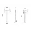 Multibrackets M Display Stand 180 Single Black grindinis stovas