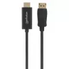 Manhattan DisplayPort 1.2 į HDMI laidas, 4K@60Hz, 1m, Kištukas į Kištuką, DP su fiksatoriumi, Juoda, Ne dvikryptis, Trejų metų garantija, Atitikmuo 3F-DP-HDMI-4K60-HDR