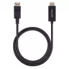 Manhattan DisplayPort 1.2 į HDMI laidas, 4K@60Hz, 1m, Kištukas į Kištuką, DP su fiksatoriumi, Juoda, Ne dvikryptis, Trejų metų garantija, Atitikmuo 3F-DP-HDMI-4K60-HDR