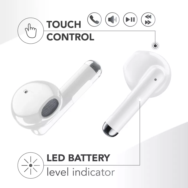 „Music Sound Breeze“ kapsuliniai Bluetooth ausinės su spalvotu dėklu