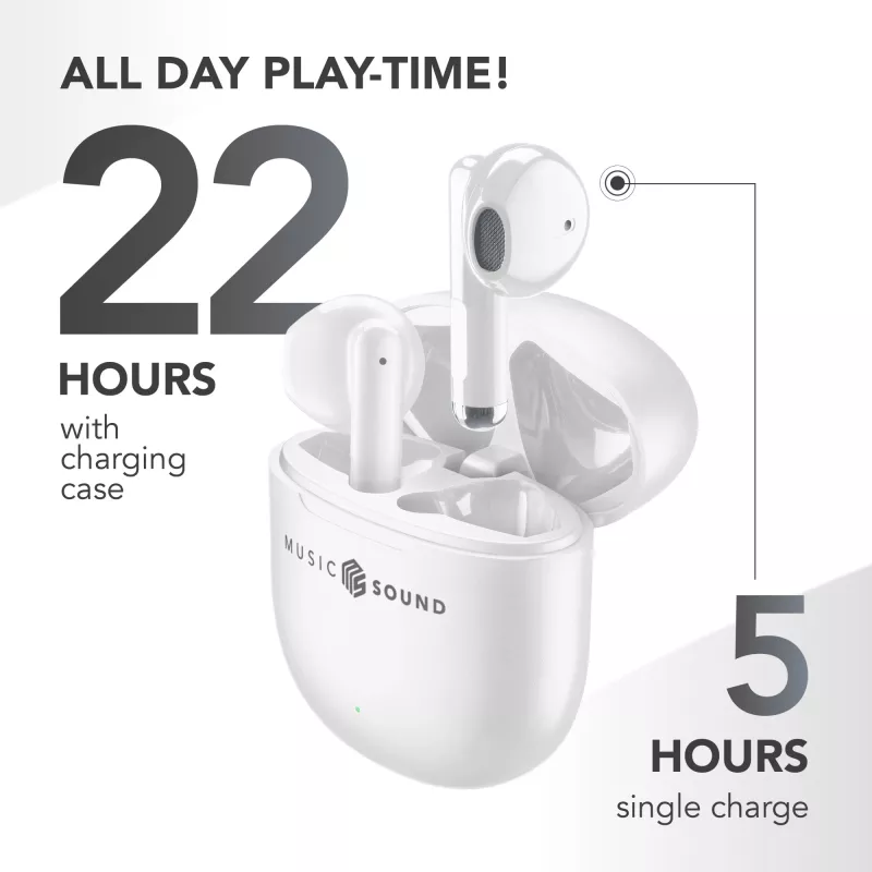 „Music Sound Breeze“ kapsuliniai Bluetooth ausinės su spalvotu dėklu