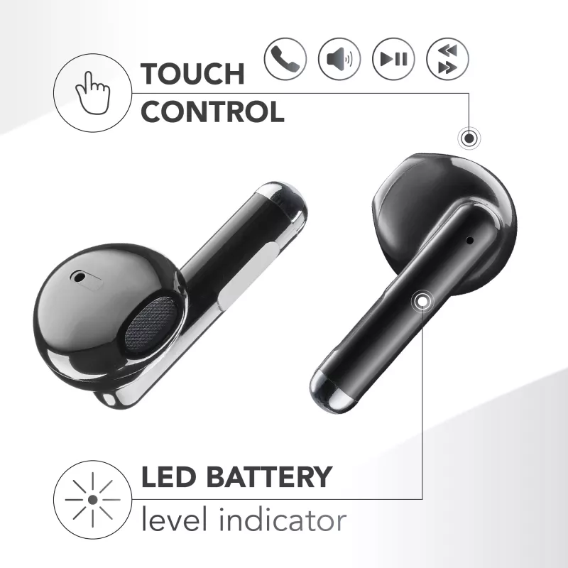 „Music Sound Breeze“ kapsuliniai Bluetooth ausinės su spalvotu dėklu