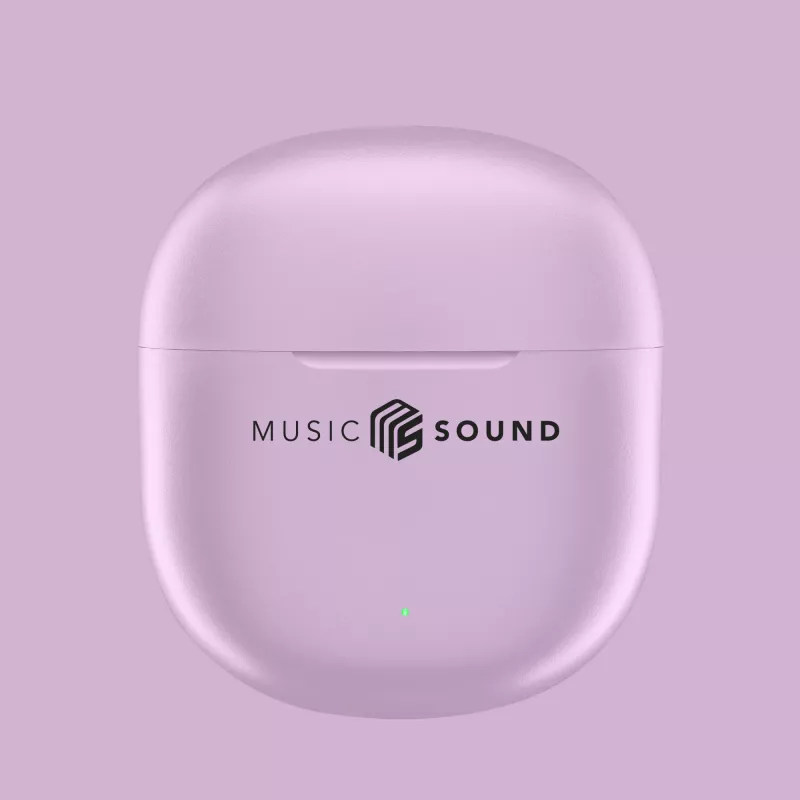 „Music Sound Breeze“ – kapsuliniai „Bluetooth“ ausinės su spalvotu dėklu