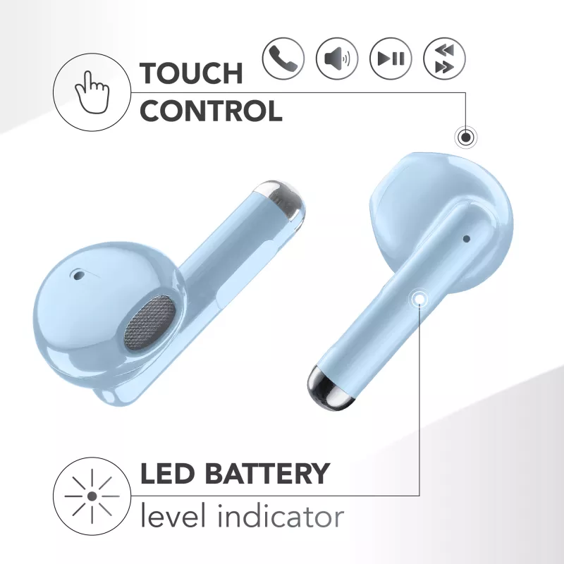 „Music Sound Breeze“ kapsuliniai Bluetooth ausinės su spalvotu dėklu