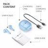 „Music Sound Breeze“ kapsuliniai Bluetooth ausinės su spalvotu dėklu