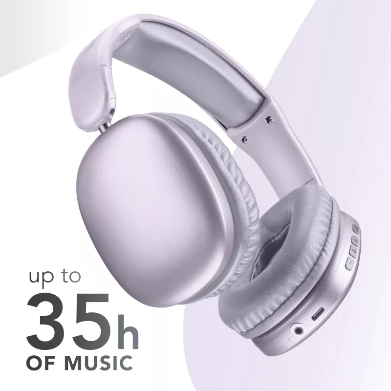 Music Sound MAXI3 belaidės ausinės per galvą su aktyviu triukšmo slopinimu