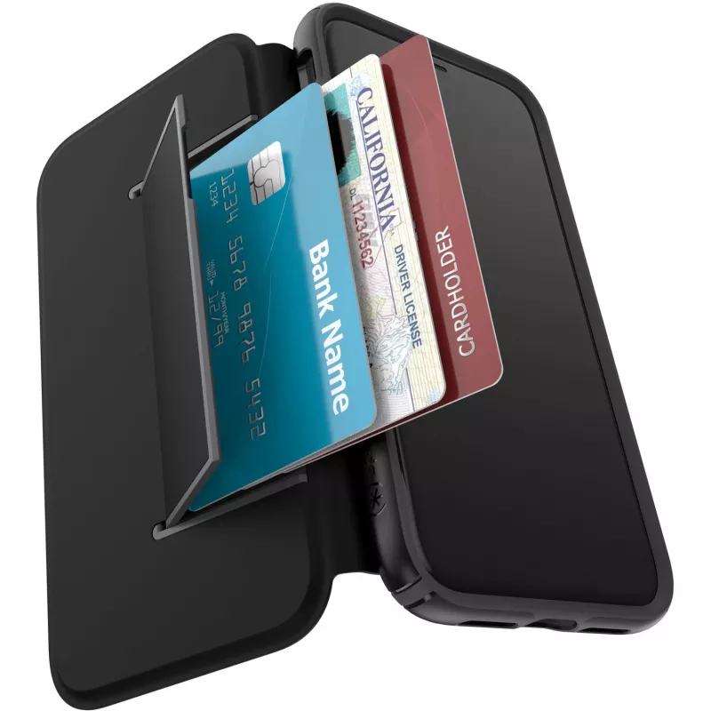 Speck Presidio Folio iPhone 11 Pro Max, dėklas su atverčiamu dangteliu, Apple, iPhone 11 Pro Max, 16,5 cm (6,5 colio), juoda