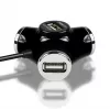 USB 2.0 keturių prievadų šakotuvas Axagon HUE-X3B, 480 Mbit/s, juodas