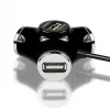 USB 2.0 keturių prievadų šakotuvas Axagon HUE-X3B, 480 Mbit/s, juodas