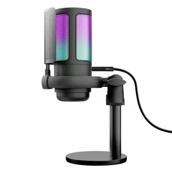 Trust GXT 238 Auron Black – USB mikrofonas podcastams su kardioidine kryptine charakteristika