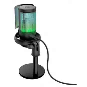 Trust GXT 238 Auron Black – USB mikrofonas podcastams su kardioidine kryptine charakteristika