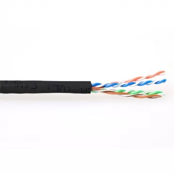 ACT CAT6 U/UTP vytos poros pataisinis kabelis juodas 305 m