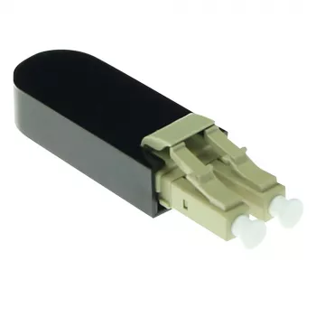 ACT Fiber optic LC loopback adapteris multimodinis 850 nm, LC, Juodas, RoHS, -40 - 75 °C, 40 x 12.4 x 8.6 mm, 40 mm