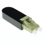 ACT Fiber optic LC loopback adapteris multimodinis 850 nm, LC, Juodas, RoHS, -40 - 75 °C, 40 x 12.4 x 8.6 mm, 40 mm